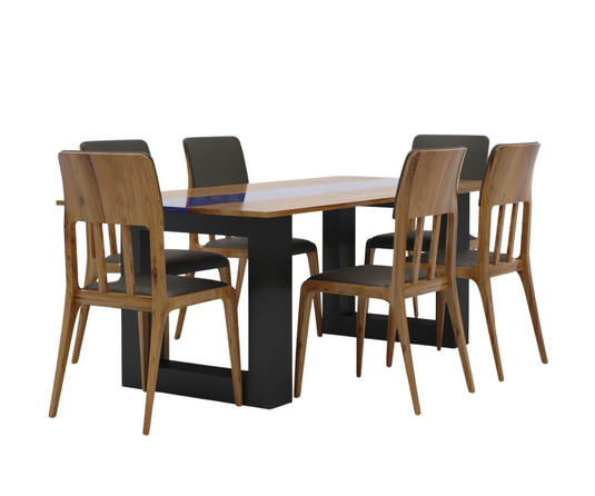 Dining Set - Epoxy Dining Table