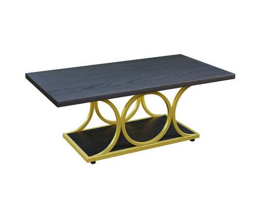 Rustic Gold Base Coffee Table