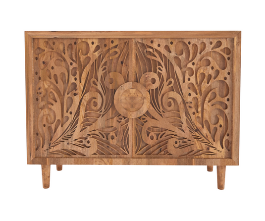Sumptuous Carved Solid Wood Sideboard