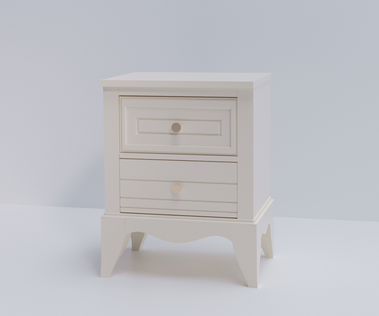 Solid Wood Bedside Table | 2 Drawer bedside