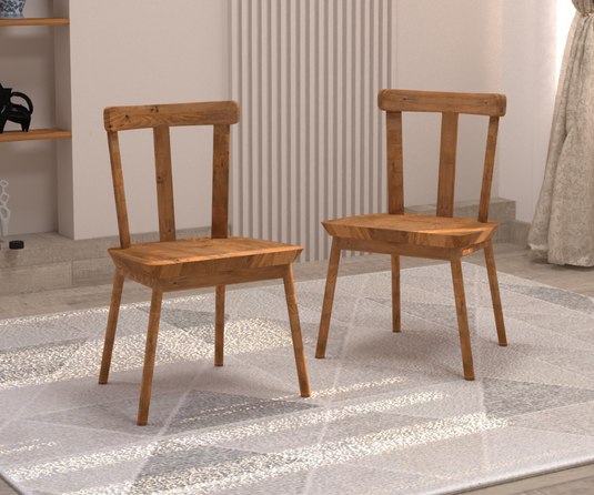 Dining ChairsMajestic Solid Wood Dining Chairs Set of 2