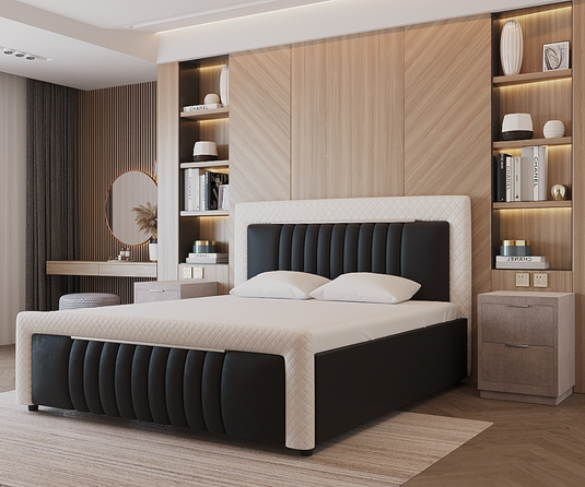 Plush Upholstery King Size Bed Set | Bedroom Set