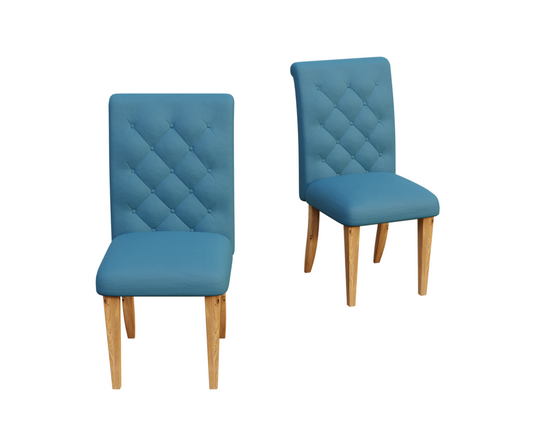 Palatial Upholstered Dining Chairs Set of 2