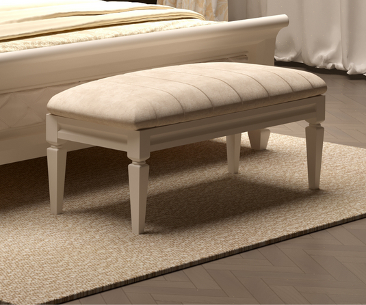 White Bedroom Bench | Wooden Bench 