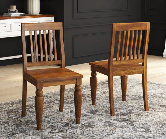 Coralia Wooden Dining Chairs Set of 2 - Interior Image  