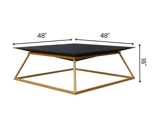 Eccentric Solid Wood Square Coffee Table