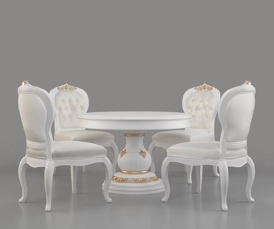 Nyxor Luxury Solid Wood Round Dining Set