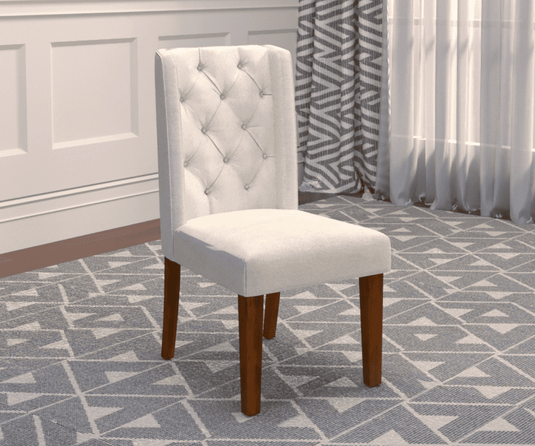 Opulent Upholstered Dining Chairs Set of 2
