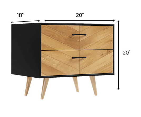 Serene Solid Wood Bedside Table