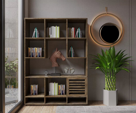 Thistle Solid Wood Open Bookshelf