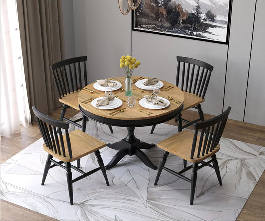 Trivex Round Extendable Dining Set 4 to 6 Seater, Interior View.