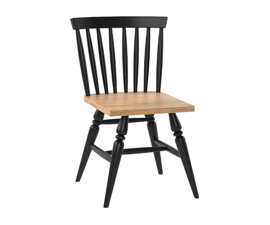 Trivex Wooden Dining Chair, Isometric View.