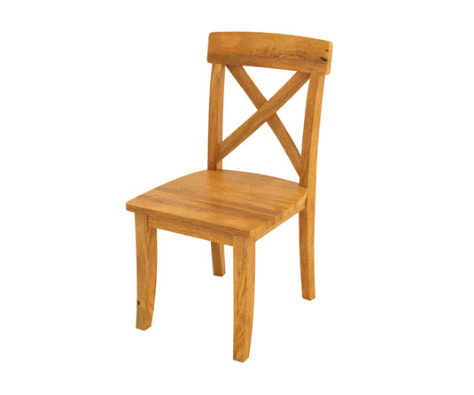 Viston Wooden Dining Chairs Set of 2, Isometric View.